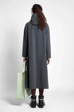 STUTTERHEIM Kvinners Salg<Mosebacke Lang Matt Regnfrakk