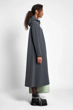 STUTTERHEIM Kvinners Salg<Mosebacke Lang Matt Regnfrakk