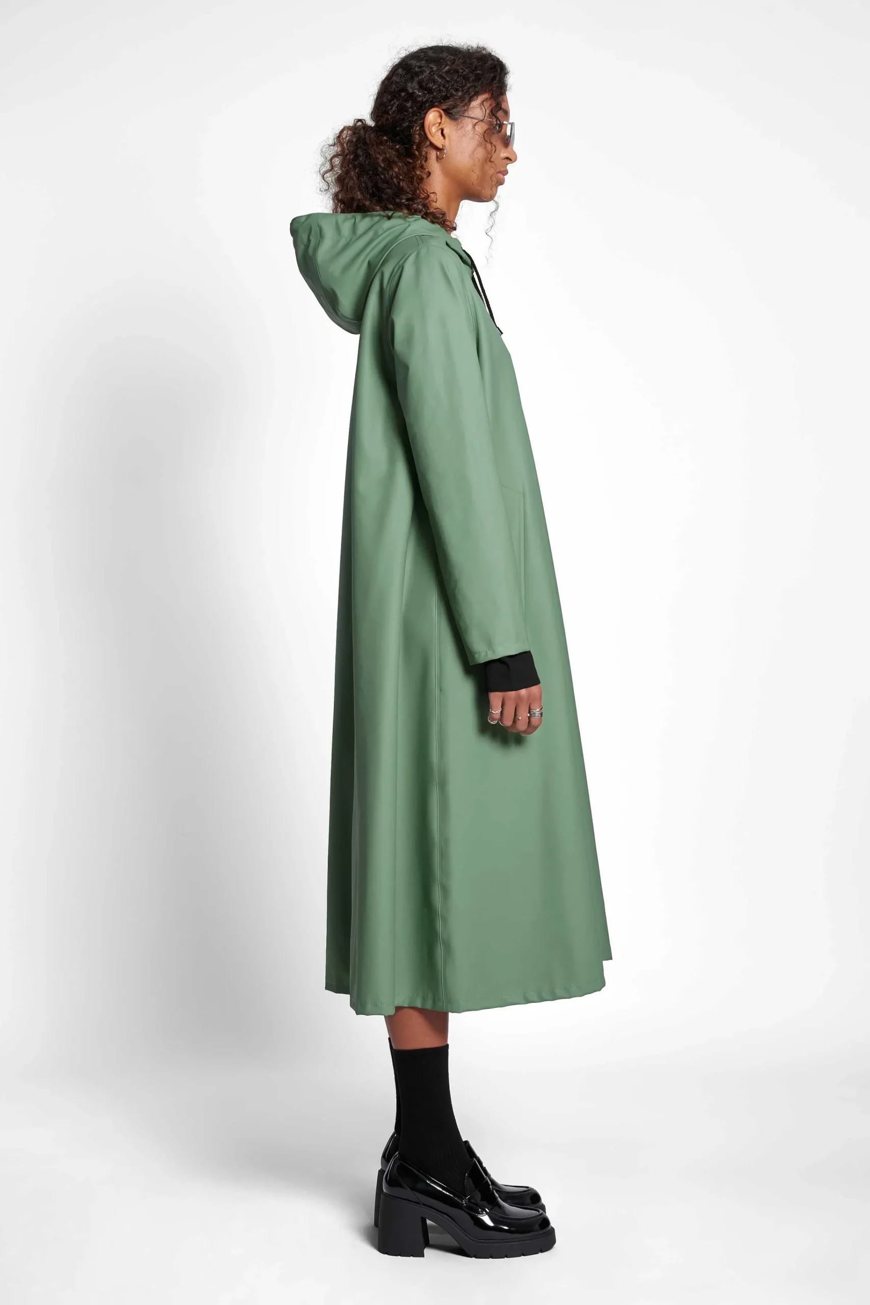 STUTTERHEIM Kvinners Salg<Mosebacke Long Zip Regnfrakk