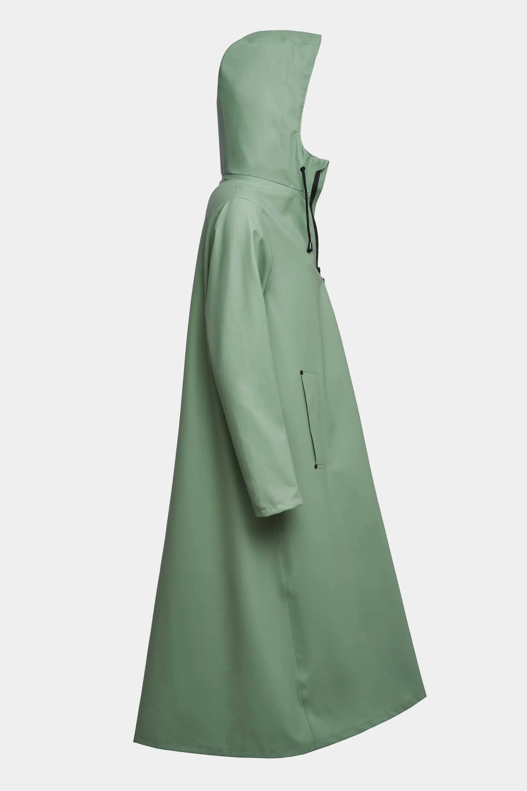 STUTTERHEIM Kvinners Salg<Mosebacke Long Zip Regnfrakk