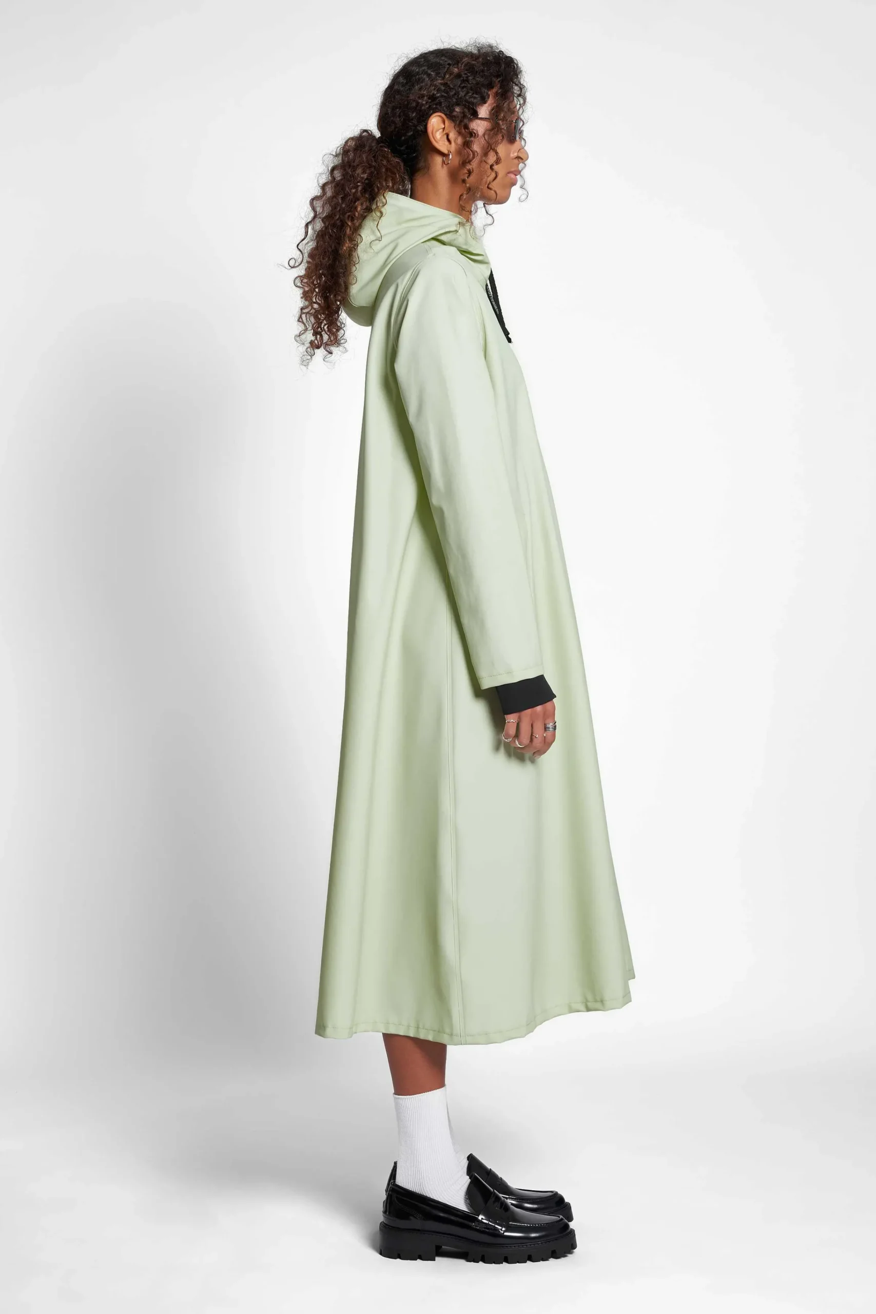 STUTTERHEIM Kvinners Salg<Mosebacke Long Zip Regnfrakk