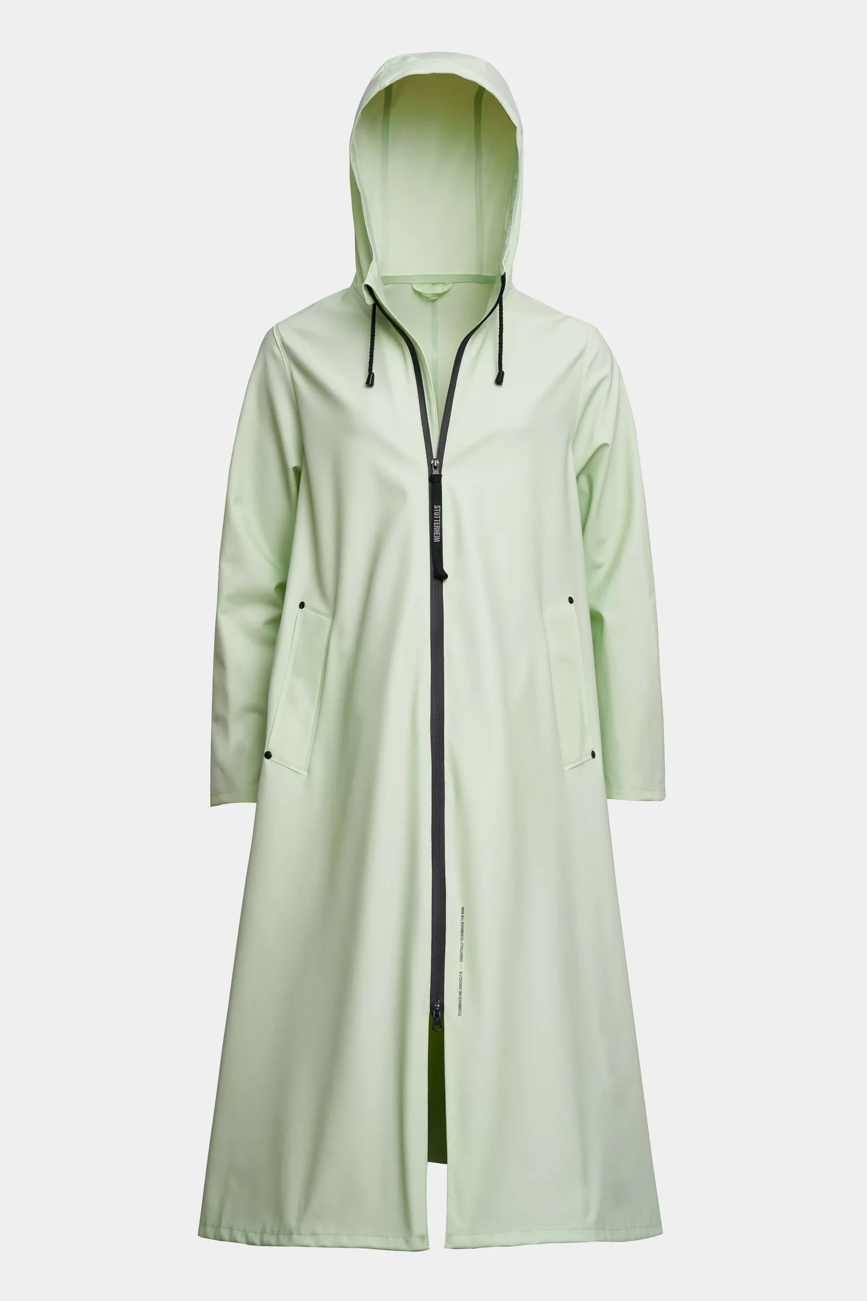 STUTTERHEIM Kvinners Salg<Mosebacke Long Zip Regnfrakk