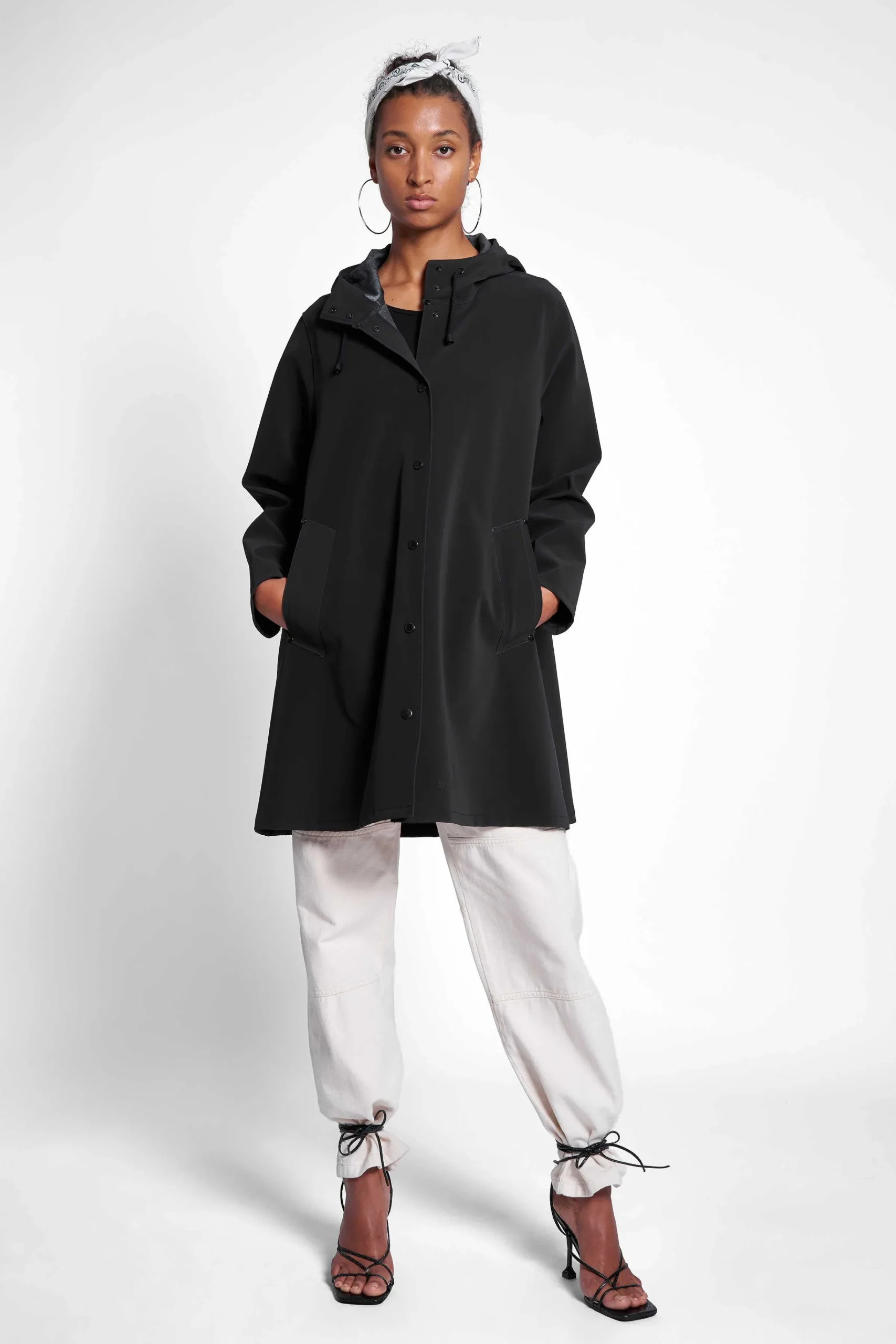 STUTTERHEIM Kvinners Salg<Mosebacke Matt Regnfrakk