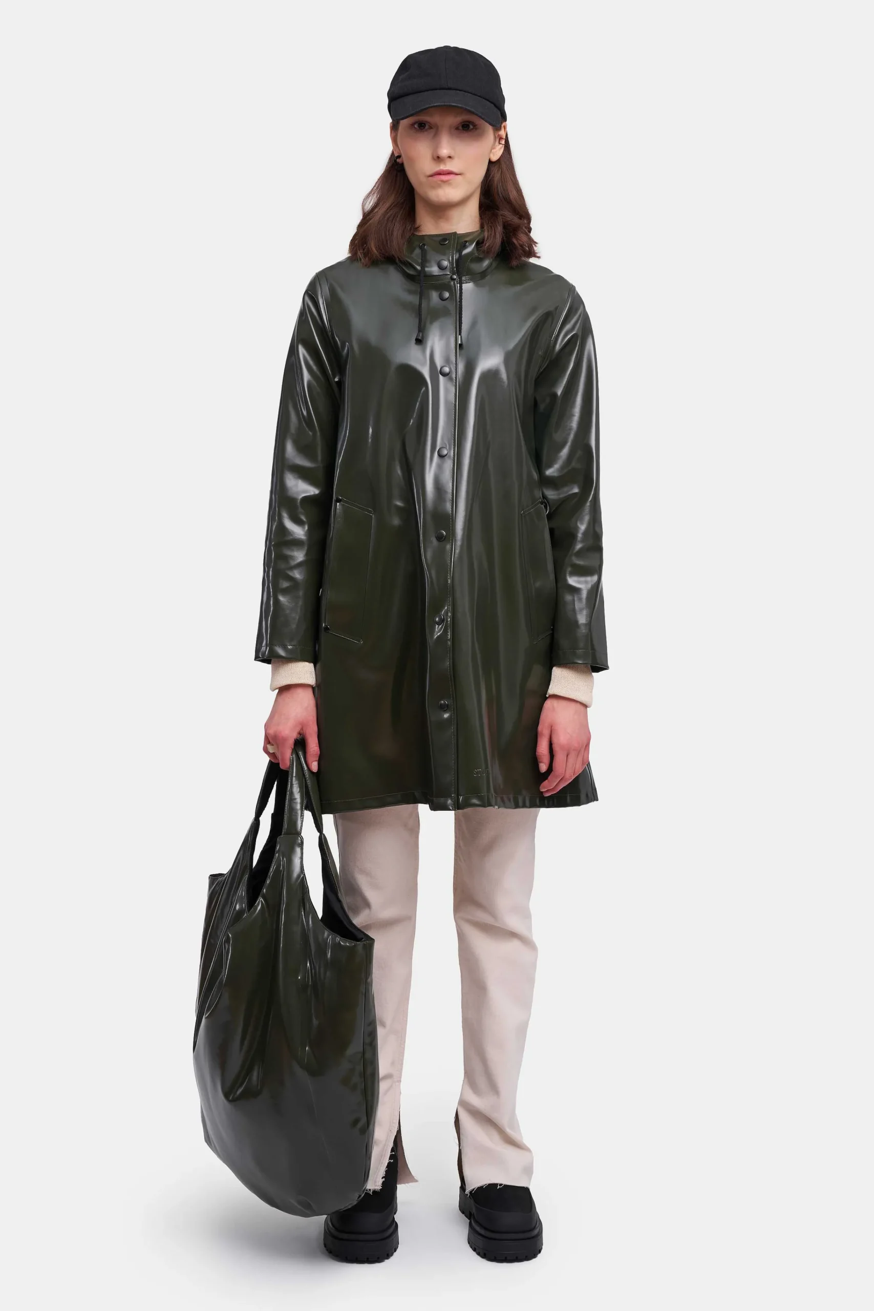 STUTTERHEIM Kvinners Salg<Mosebacke Opal Regnfrakk