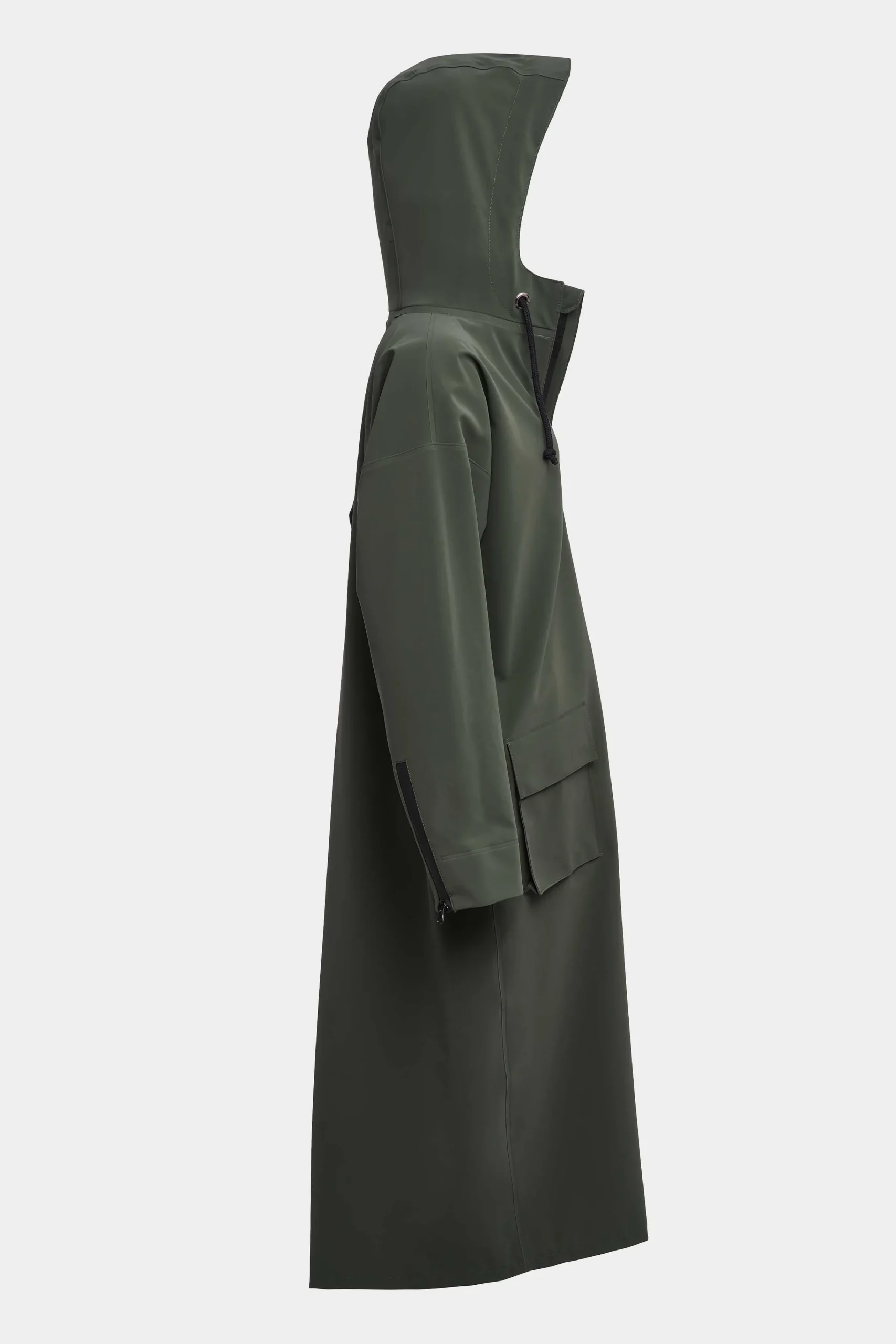 STUTTERHEIM Kvinners Salg<Sandviken Long Matte Zip Raincoat