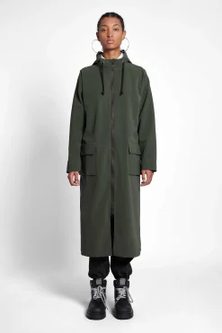 STUTTERHEIM Kvinners Salg<Sandviken Long Matte Zip Raincoat