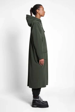 STUTTERHEIM Kvinners Salg<Sandviken Long Matte Zip Raincoat