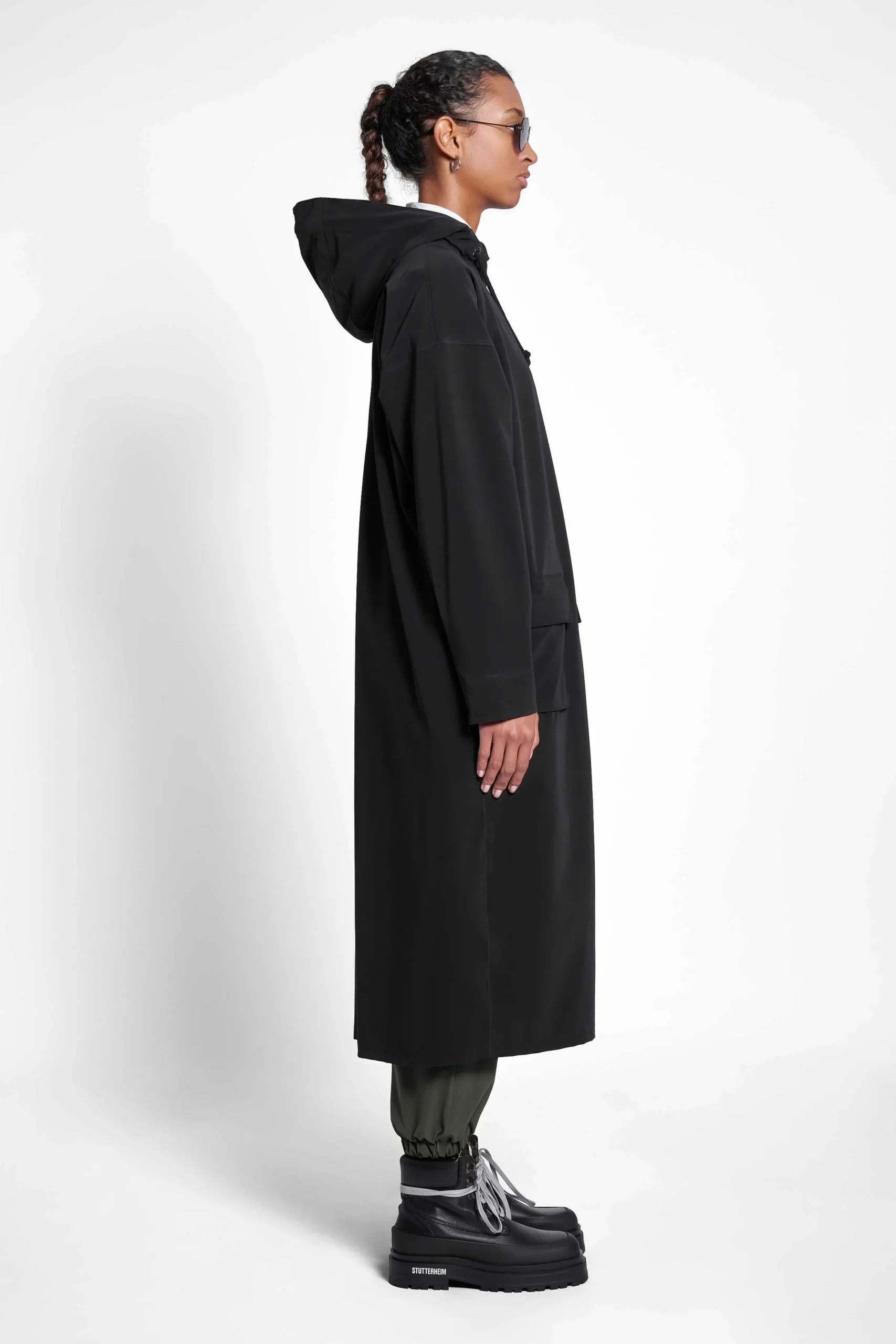 STUTTERHEIM Kvinners Salg<Sandviken Long Matte Zip Raincoat